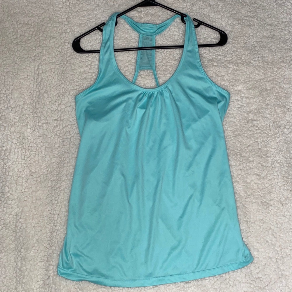 Blue Racerback Active Tank